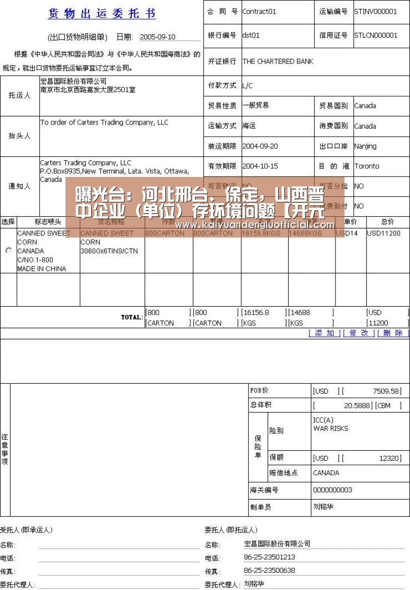 曝光台:河北邢台、保定,山西晋中企业(单位)存环境问题【开元直播】(图2) 开元登录